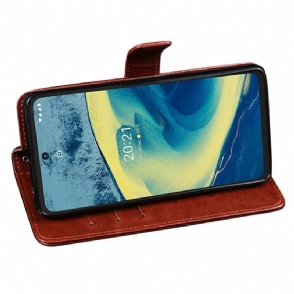 Folio-hoesje voor Nokia XR20 Idewei Folio Ledereffect