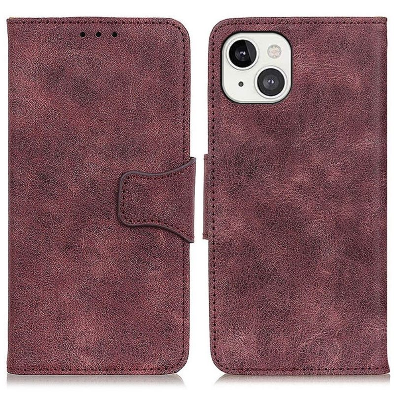 Cover voor iPhone 13 Edouard Kunstleer Vintage