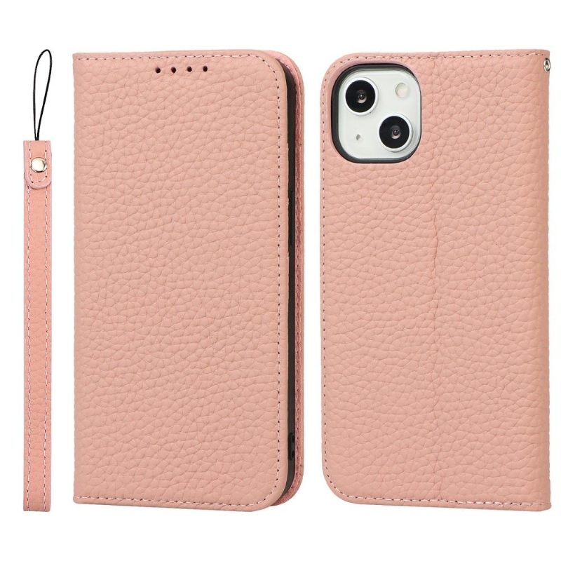 Folio-hoesje voor iPhone 13 Generfd Leer Met Riem