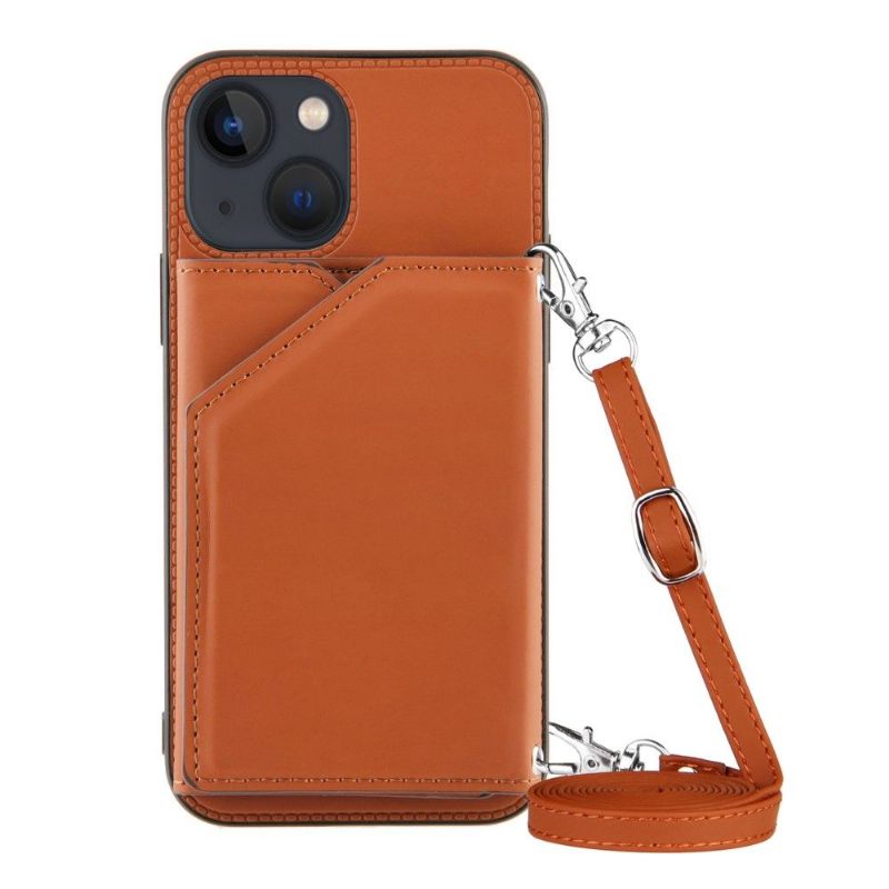 Hoesje voor iPhone 13 Aude Lanyard Met Meerdere Compartimenten