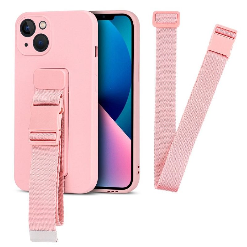 Hoesje voor iPhone 13 Bescherming Hoesje Met Riem