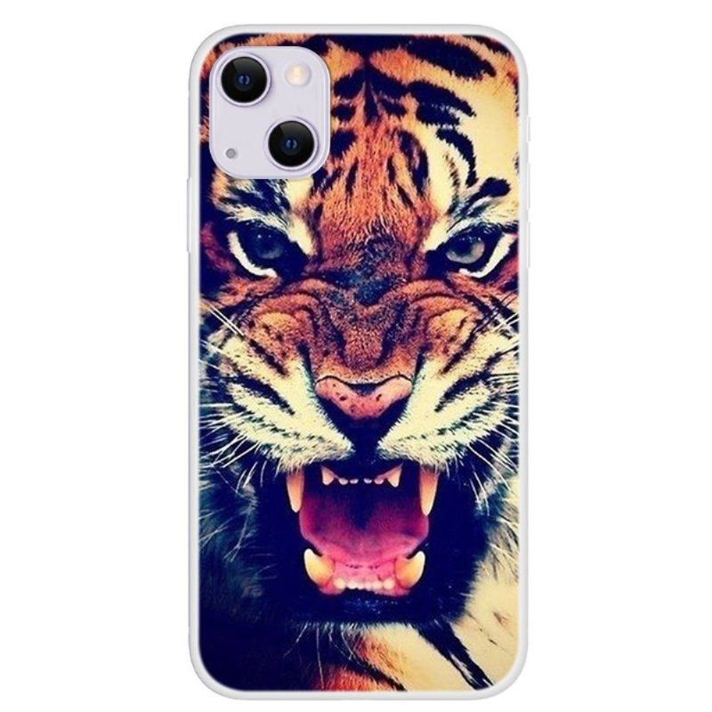 Hoesje voor iPhone 13 Felle Tijger