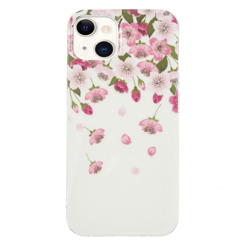 Hoesje voor iPhone 13 Fluorescerende Bloemen