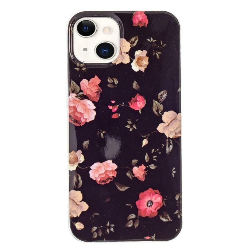 Hoesje voor iPhone 13 Fluorescerende Sublieme Bloemen