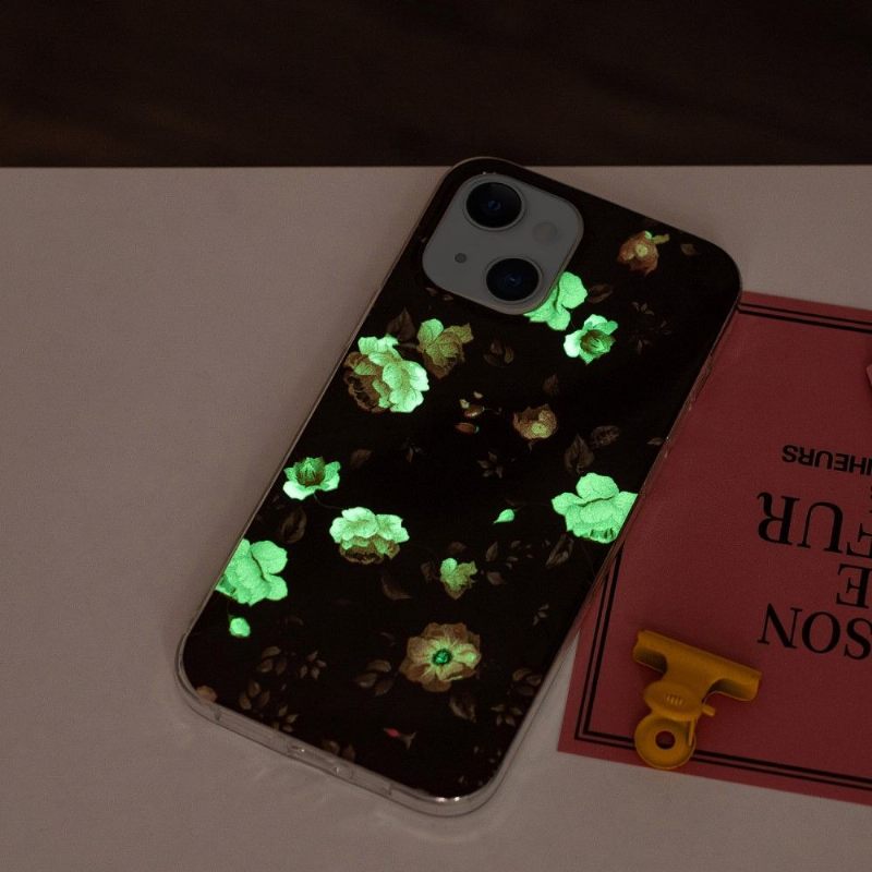 Hoesje voor iPhone 13 Fluorescerende Sublieme Bloemen