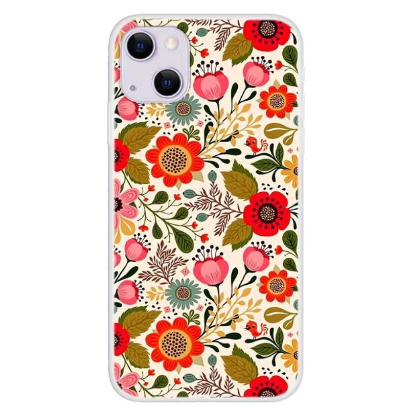 Hoesje voor iPhone 13 Kleurrijke Bloemen