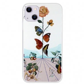 Hoesje voor iPhone 13 Kleurrijke Vlinders