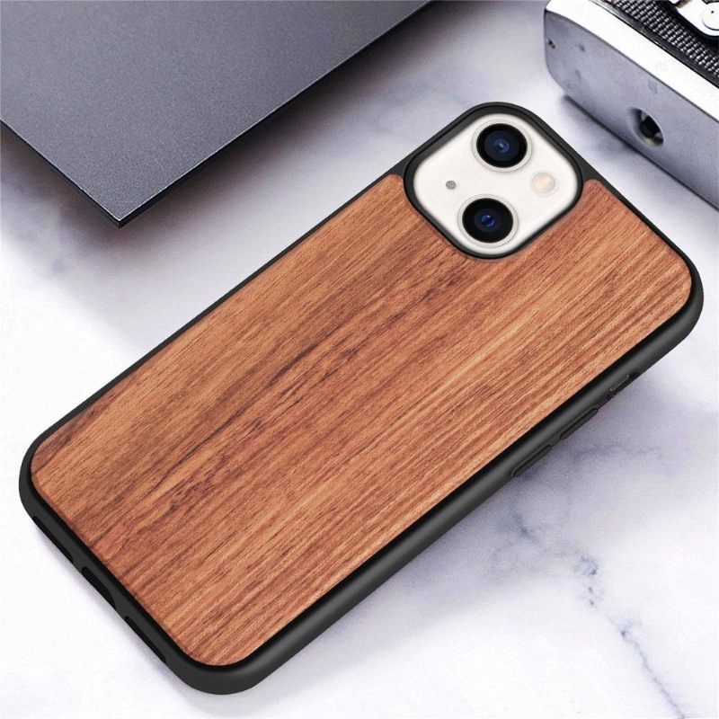 Hoesje voor iPhone 13 Premium Hout - Bruin