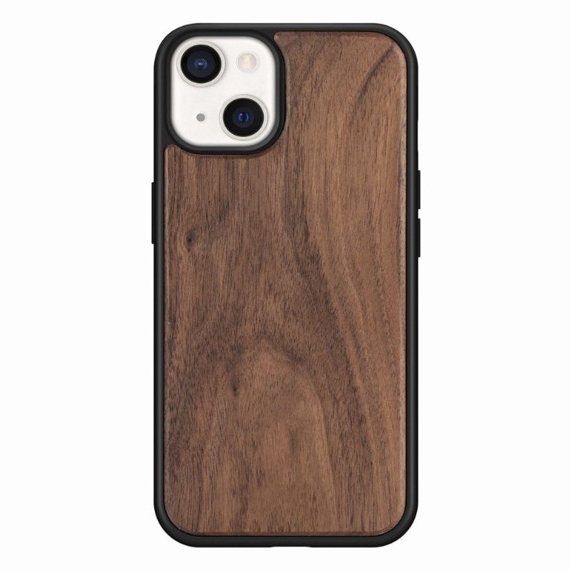 Hoesje voor iPhone 13 Premium Hout - Donkerbruin