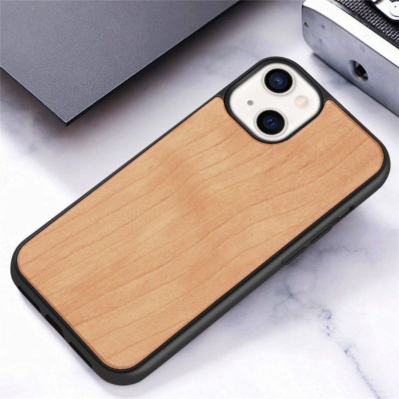 Hoesje voor iPhone 13 Premium Hout - Lichtbruin