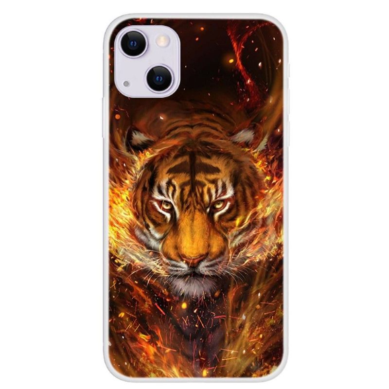 Hoesje voor iPhone 13 Vuurtijger