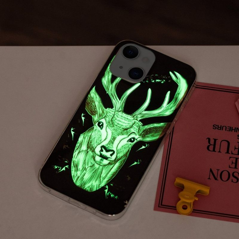 Telefoonhoesje voor iPhone 13 Bescherming Fluorescerende Eland