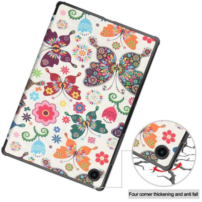 Cover Samsung Galaxy Tab A8 (2021) Slimme Vlinders En Bloemen