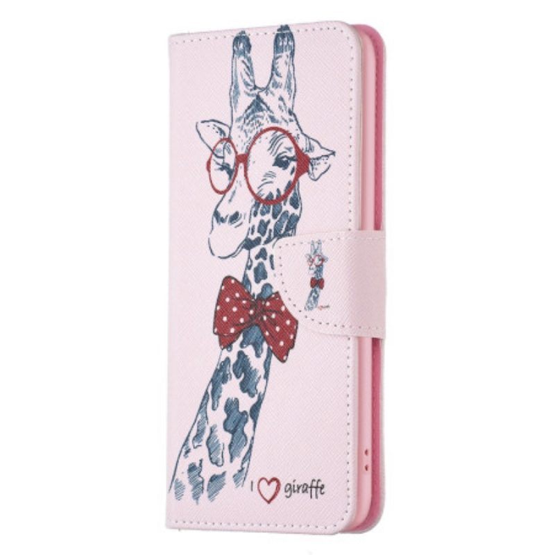 Folio-hoesje voor iPhone 15 Plus Intello-giraffe