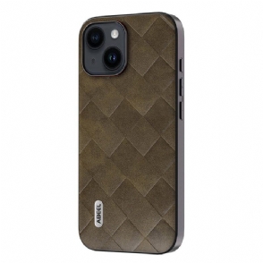 Hoesje voor iPhone 15 Plus Abeel Geweven Stijl