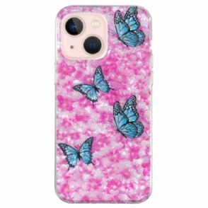 Hoesje voor iPhone 15 Plus Bloemen En Vlinders