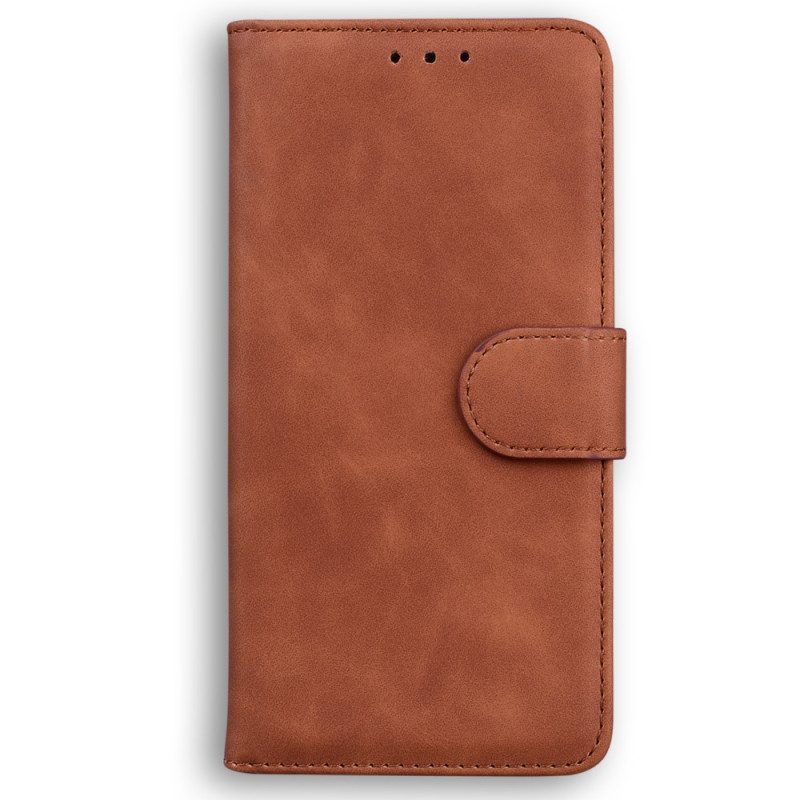 Leren Hoesje voor iPhone 15 Plus Zacht Leerstijl