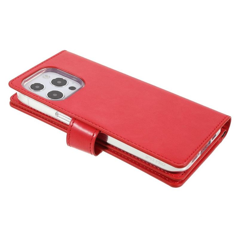 Flip Case voor iPhone 13 Pro Max Mansoor Kunstleer