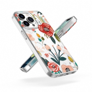 Hoesje voor iPhone 13 Pro Max Anti-fall Wederzijdse Bloemen