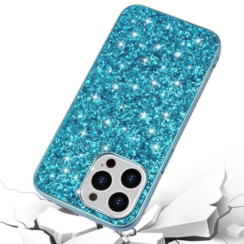 Hoesje voor iPhone 13 Pro Max Glamoureuze Pailletten