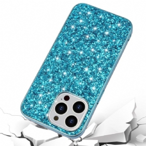 Hoesje voor iPhone 13 Pro Max Glamoureuze Pailletten