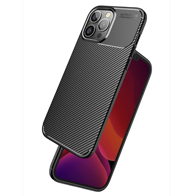 Hoesje voor iPhone 13 Pro Max Koolstofvezelstijl