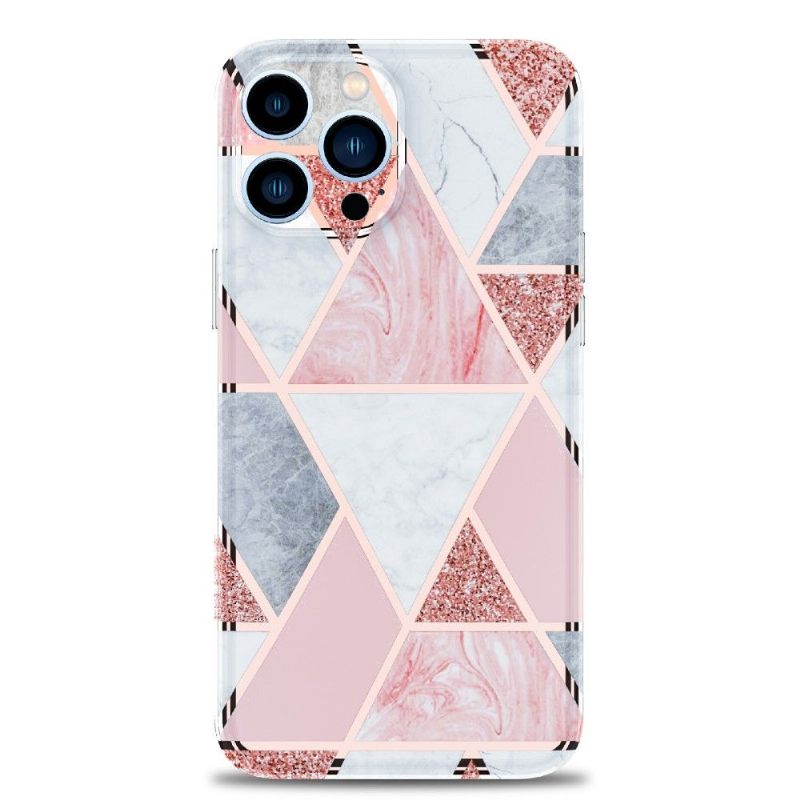 Hoesje voor iPhone 13 Pro Max Marmeren Geometrie