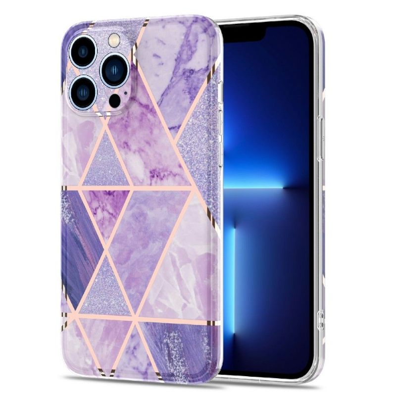 Hoesje voor iPhone 13 Pro Max Marmeren Geometrie