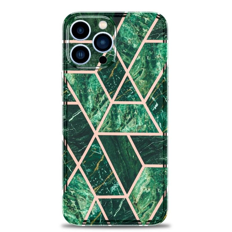 Hoesje voor iPhone 13 Pro Max Marmeren Geometrie