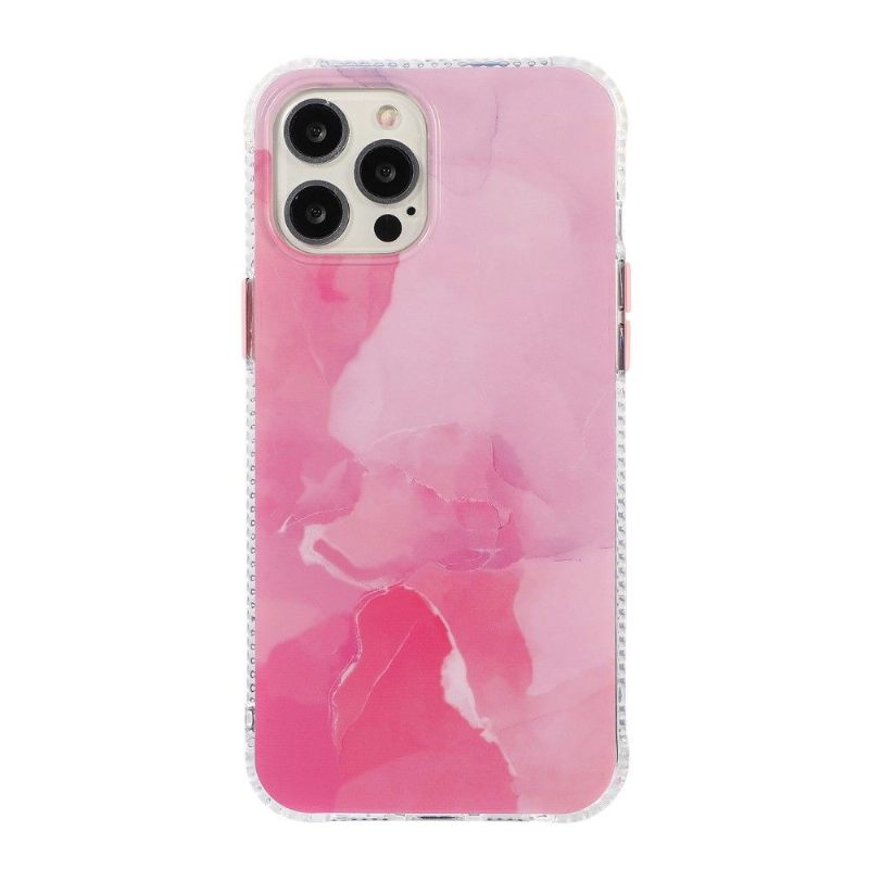 Hoesje voor iPhone 13 Pro Max Marmeren Knoppen Kleuren