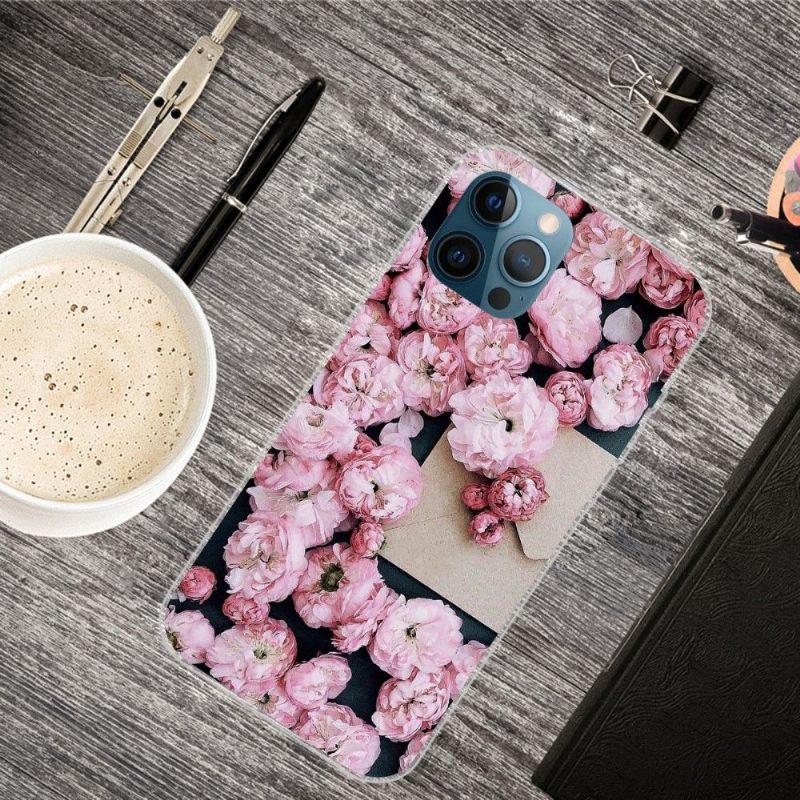 Hoesje voor iPhone 13 Pro Max Roze Bloem