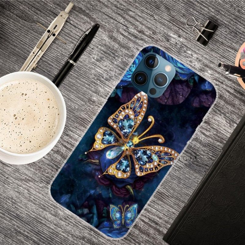 Hoesje voor iPhone 13 Pro Max Vlinder Sieraden