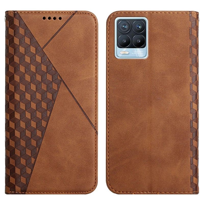 Flip Case voor Realme 8 / 8 Pro Kubusgeometrie