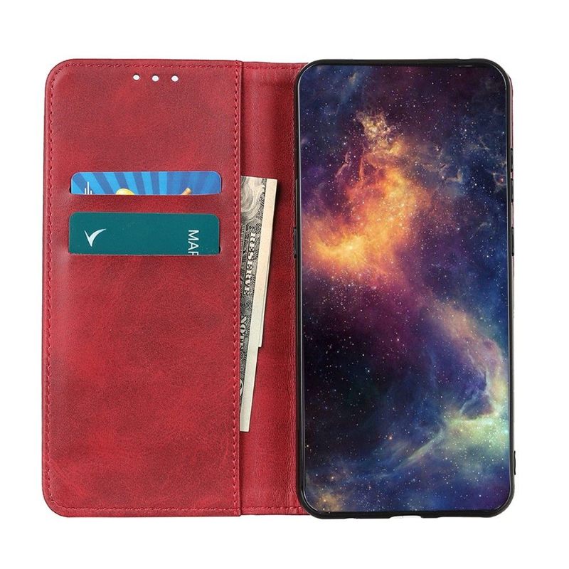 Leren Hoesje voor Realme 8 / 8 Pro Bescherming Folio-hoesje Simone Aged