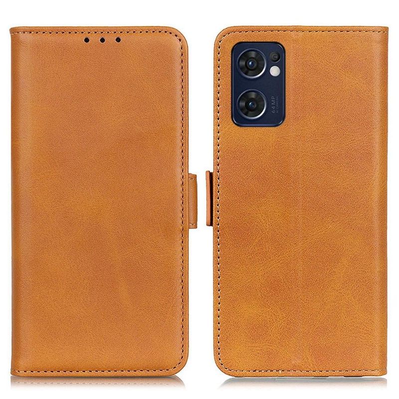 Cover voor Oppo Find X5 Lite Portemonnee Mat Faux Lederen Cover