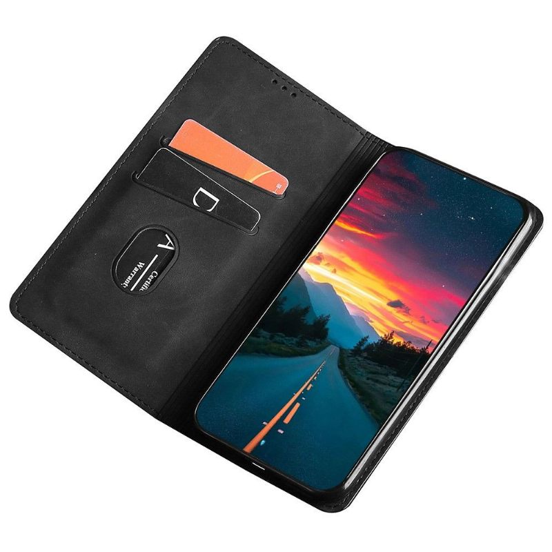 Folio-hoesje voor Oppo Find X5 Lite Lea Premium