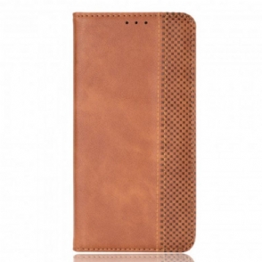 Bescherming Hoesje voor Xiaomi Redmi Note 10 / 10S Folio-hoesje Gestileerd Vintage Leereffect