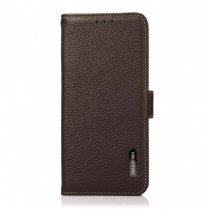 Folio-hoesje voor Xiaomi Redmi Note 10 / 10S Lychee Leer Khazneh Rfid