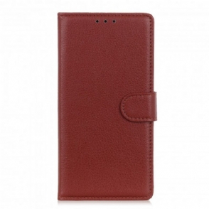 Folio-hoesje voor Xiaomi Redmi Note 10 / 10S Premium Litchi-leereffect