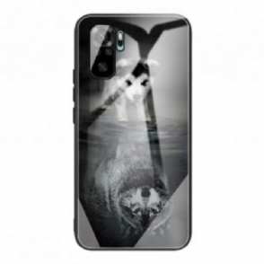 Hoesje voor Xiaomi Redmi Note 10 / 10S Puppy Dream Gehard Glas