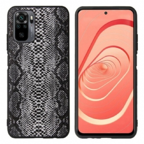 Hoesje voor Xiaomi Redmi Note 10 / 10S Slangenhuid-effect