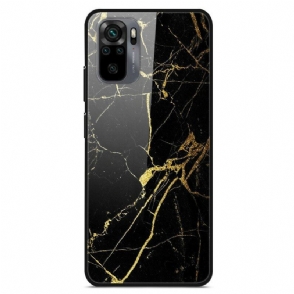 Hoesje voor Xiaomi Redmi Note 10 / 10S Supreme Marmer Gehard Glas