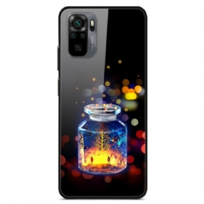 Hoesje voor Xiaomi Redmi Note 10 / 10S Wensfles Van Gehard Glas