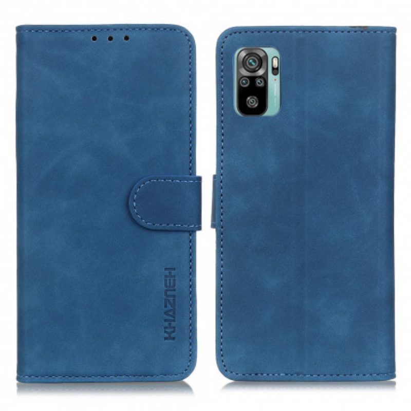 Leren Hoesje voor Xiaomi Redmi Note 10 / 10S Khazneh Vintage Leereffect