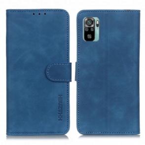 Leren Hoesje voor Xiaomi Redmi Note 10 / 10S Khazneh Vintage Leereffect