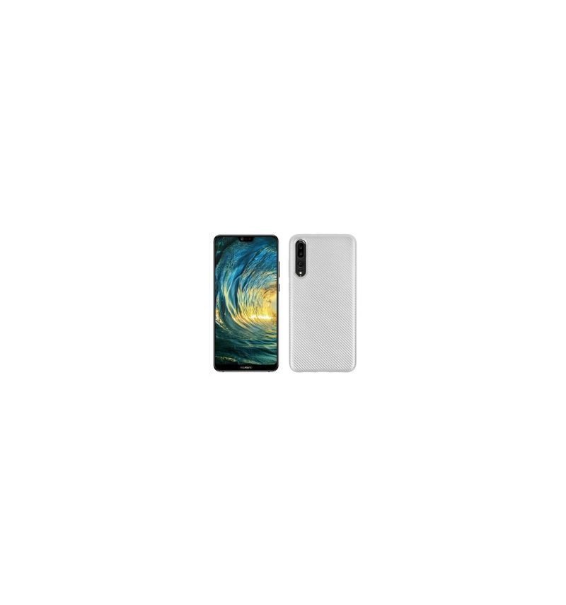 Hoesje voor Huawei P20 Pro Koolstofvezelcoating