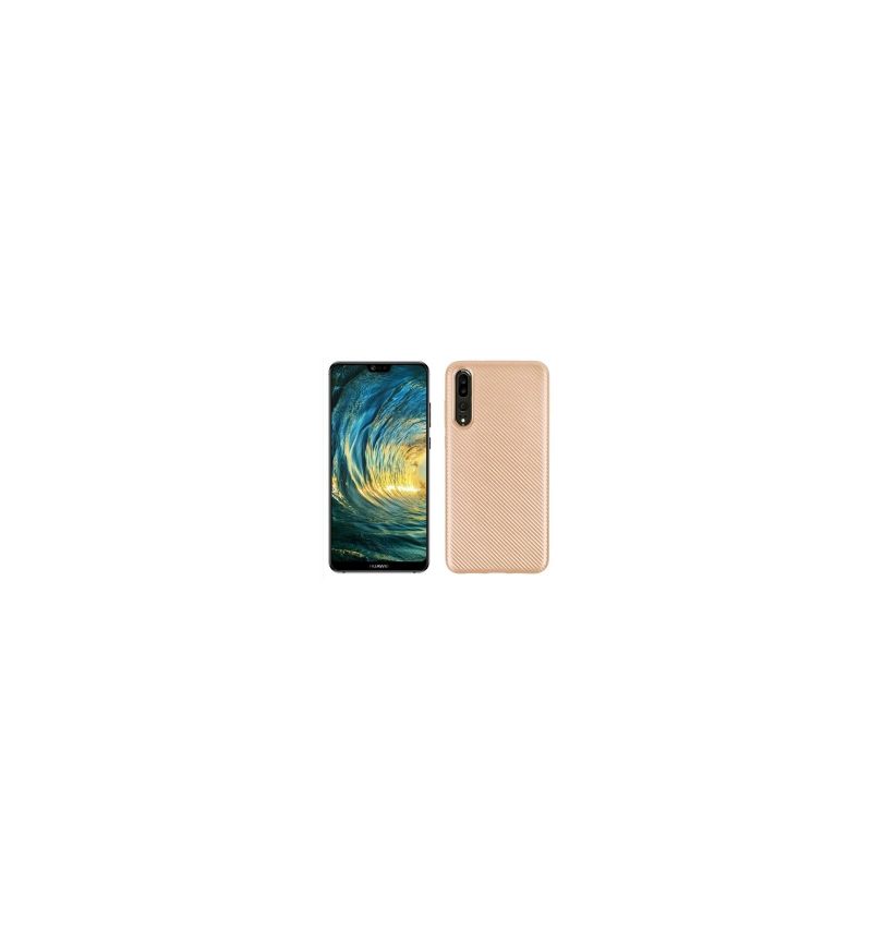 Hoesje voor Huawei P20 Pro Koolstofvezelcoating