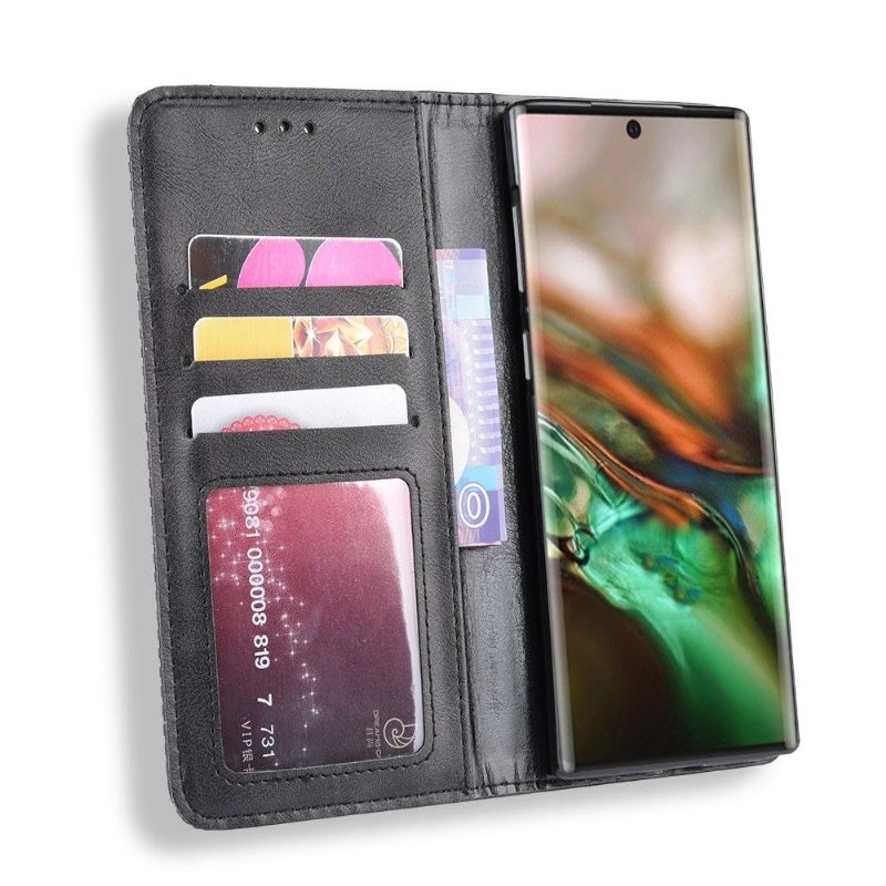 Folio-hoesje voor Samsung Galaxy Note 10 Anti-fall Leer In Cirénius-stijl