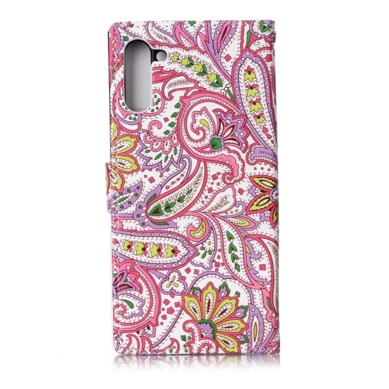 Folio-hoesje voor Samsung Galaxy Note 10 Paisley-bloem