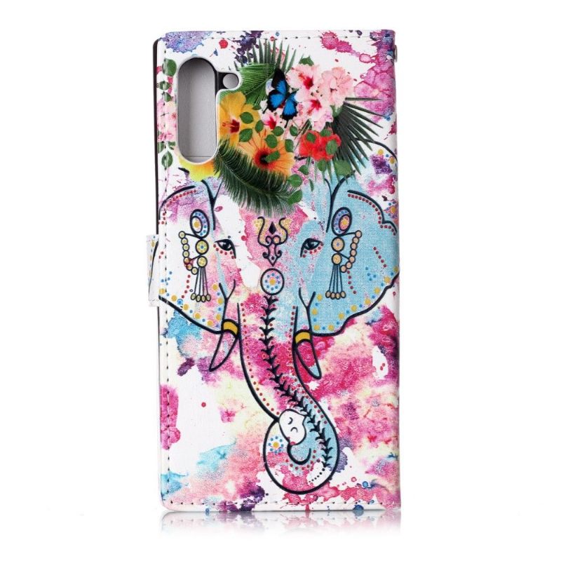 Folio-hoesje voor Samsung Galaxy Note 10 Tropische Olifant